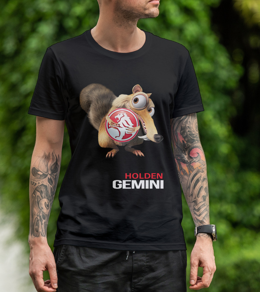 Holden Gemini Ice Age Scrat Logo Crossover T-Shirt