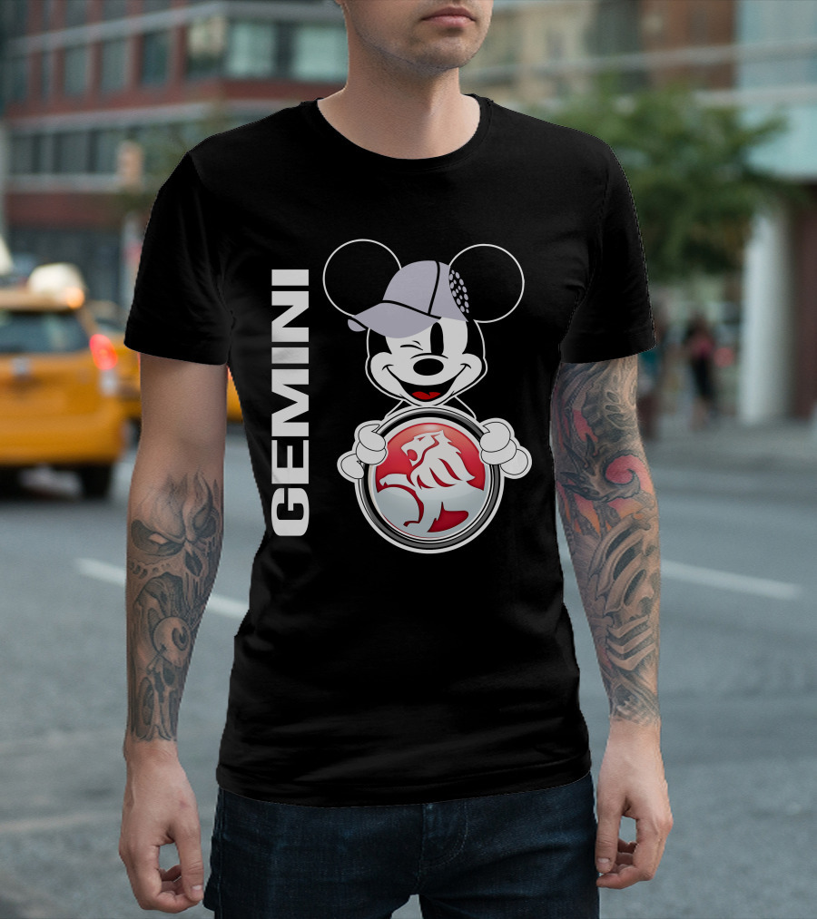 Gemini Mickey Holding Holden Lion T-Shirt