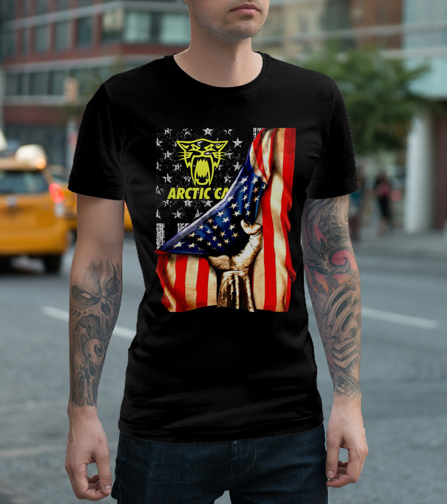 Arctic Cat American Flag Fist T-Shirt