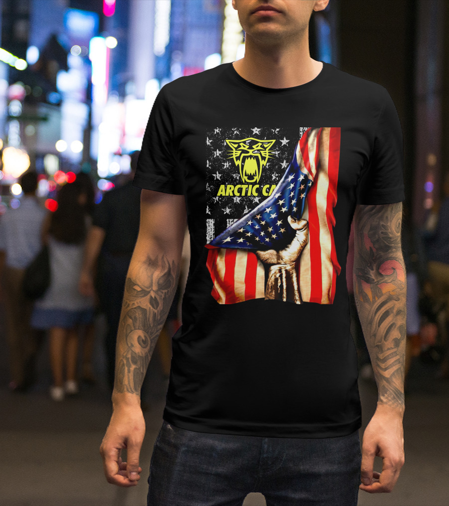 Arctic Cat American Flag Fist T-Shirt