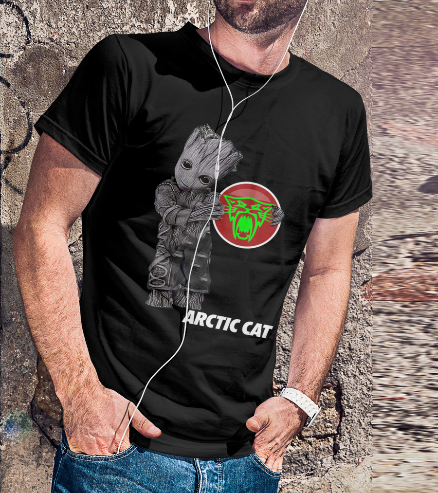 Arctic Cat Groot With Green Cat T-Shirt