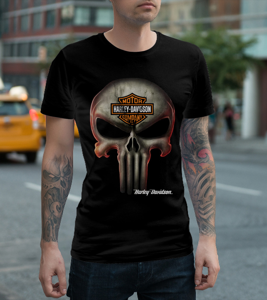 Harley Davidson Motor Company Skull T-Shirt