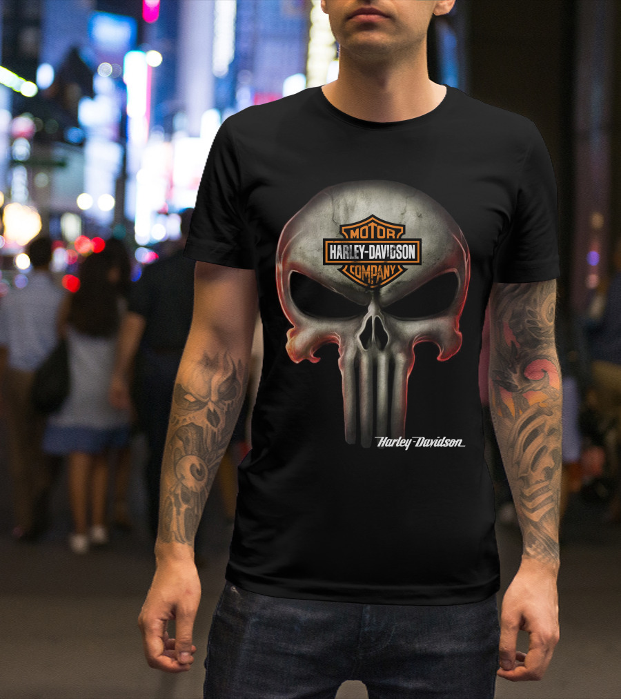 Harley Davidson Motor Company Skull T-Shirt