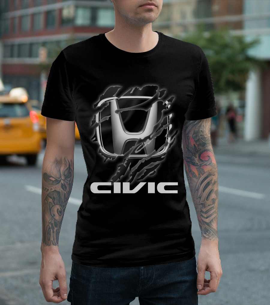 Honda Civic 09 Claw Mark T-Shirt
