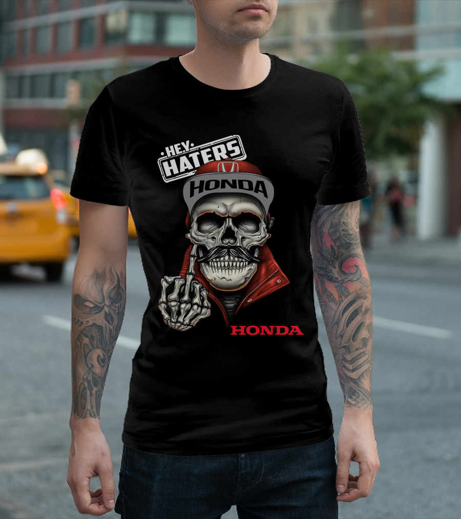 Hey Haters Honda Skull T-Shirt