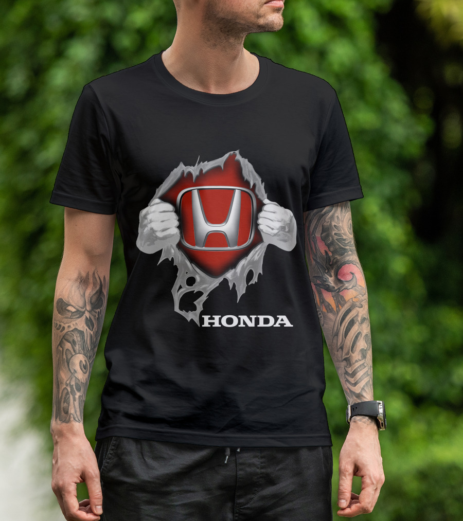 Honda 06 Logo Torn Reveal Hands T-Shirt