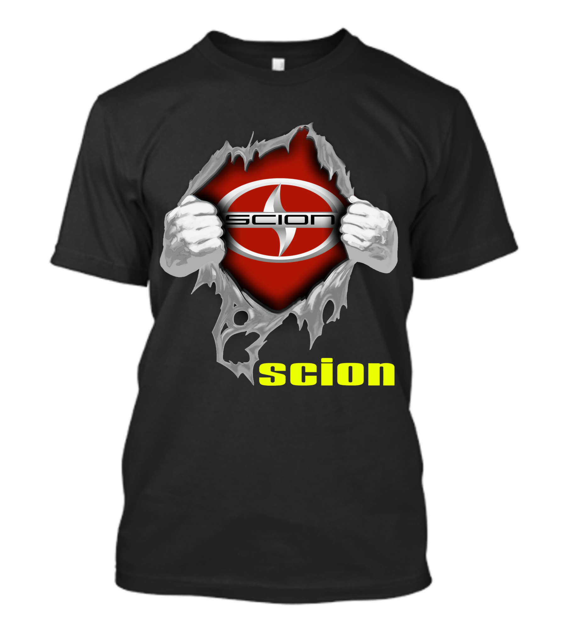 Scion Logo Ripping Through T-Shirt