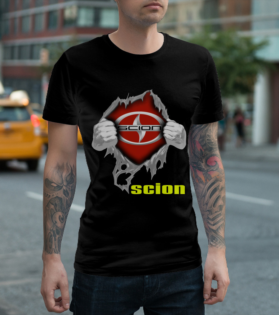 Scion Logo Ripping Through T-Shirt