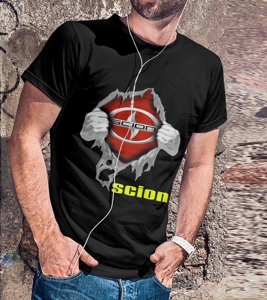Scion Logo Ripping Through T-Shirt