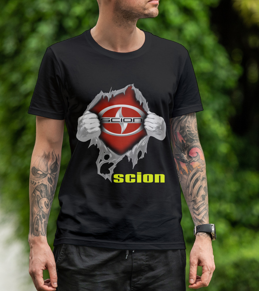 Scion Logo Ripping Through T-Shirt