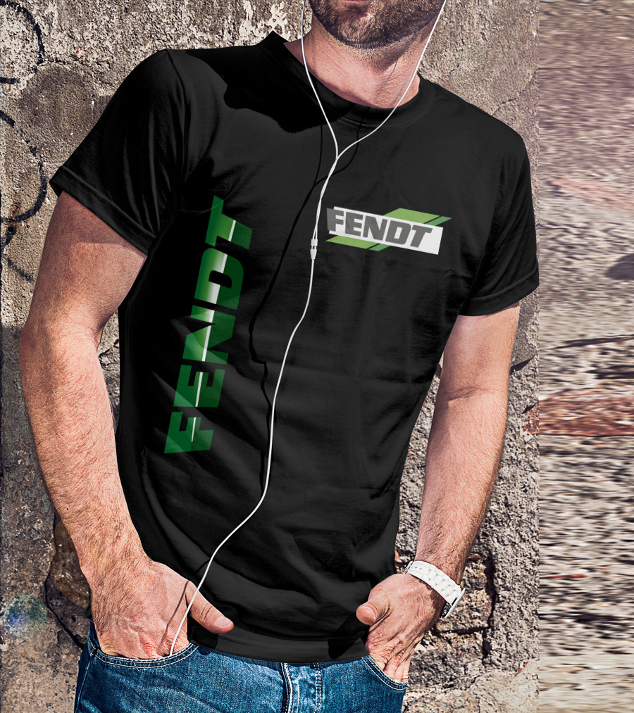 Fendt 01 Vertical And Diagonal Green T-Shirt