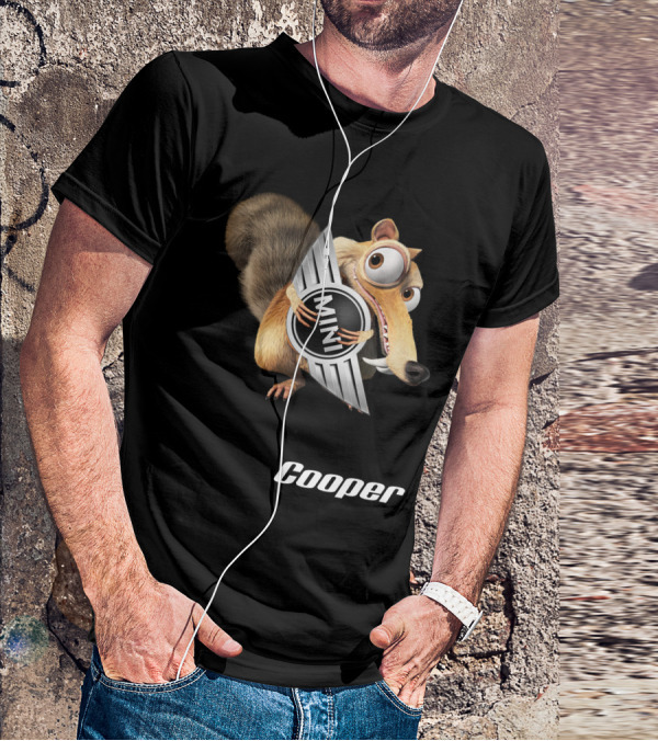 Mini Cooper Scrat Crossover 16 Ice Age Squirrel T-Shirt