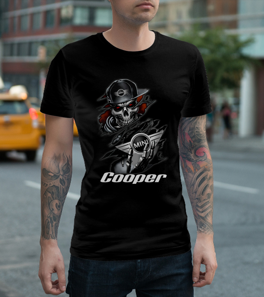 Cooper Mini Skull Hat Jacket Winged T-Shirt
