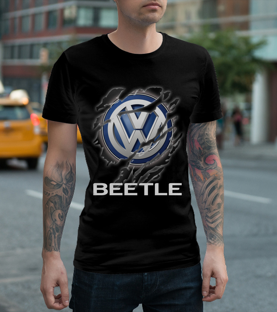 Volkswagen Beetle 04 Vintage Ripped T-Shirt