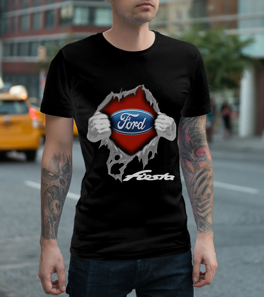 Ford Fiesta Logo Tear Reveal T-Shirt