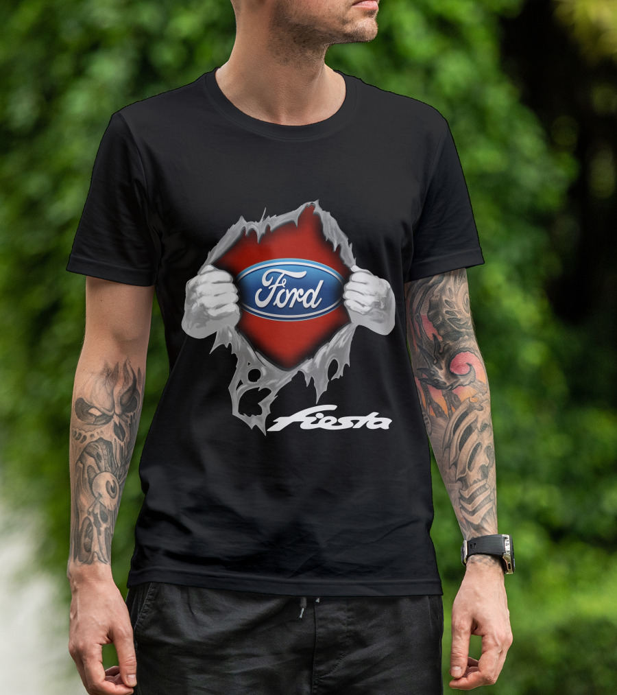 Ford Fiesta Logo Tear Reveal T-Shirt
