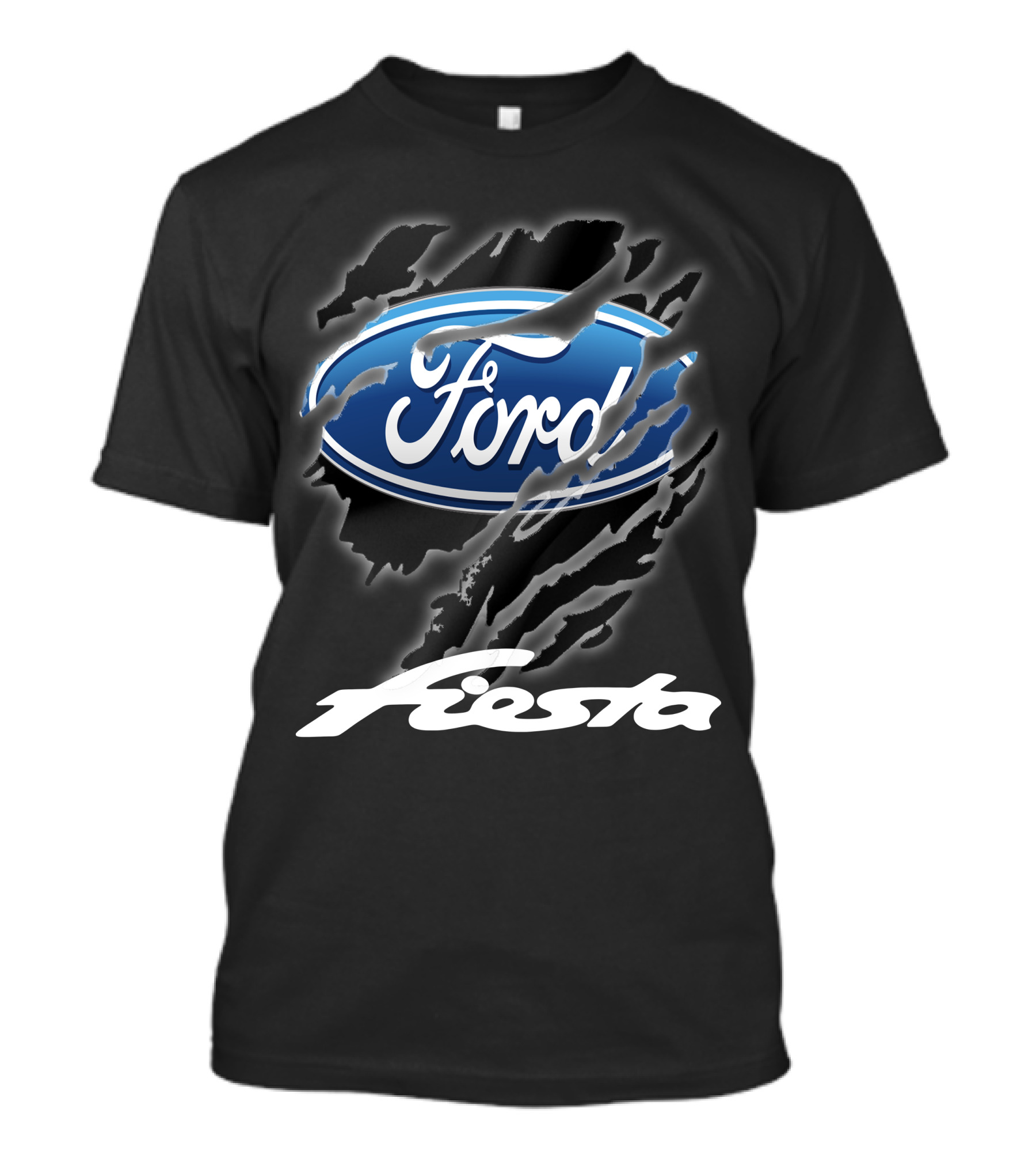 Ford Fiesta Logo With Scratch Effect T-Shirt