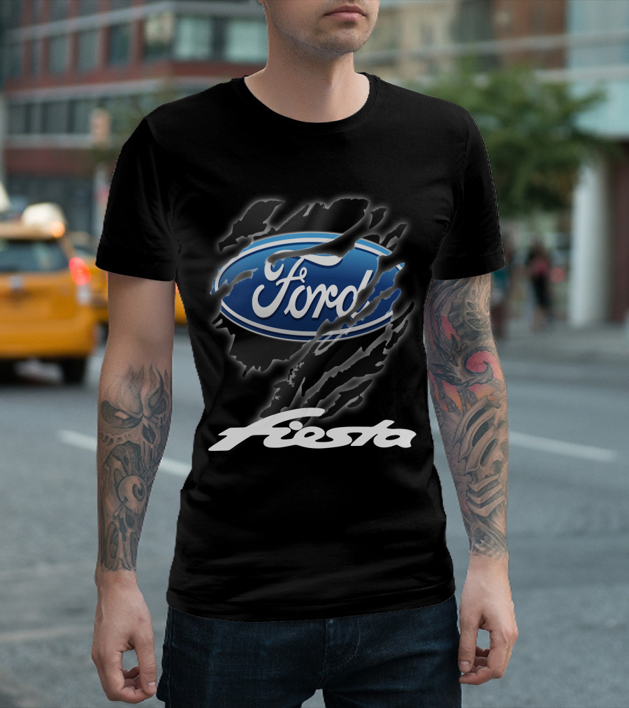 Ford Fiesta Logo With Scratch Effect T-Shirt