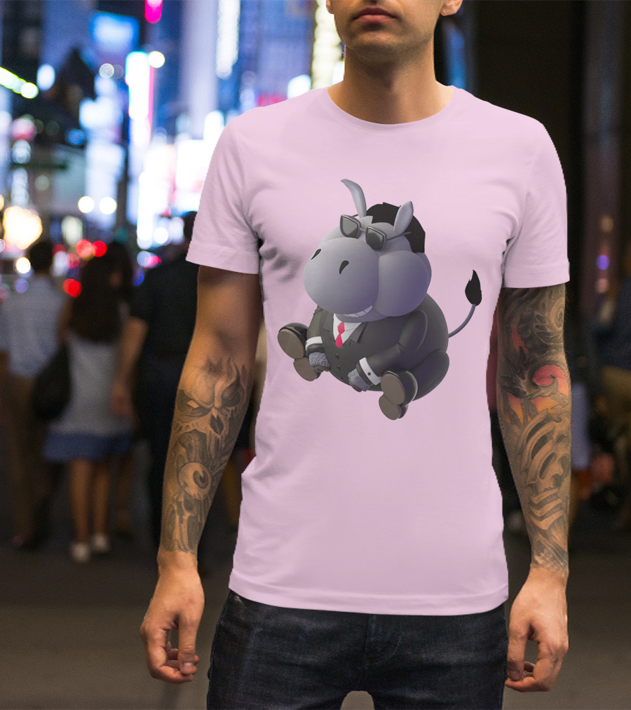Dunkey Merch Stylish Cartoon Donkey In Suit And Sunglasses T-Shirt