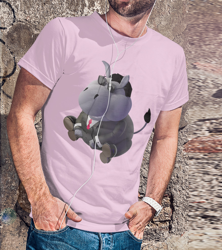 Dunkey Merch Stylish Cartoon Donkey In Suit And Sunglasses T-Shirt