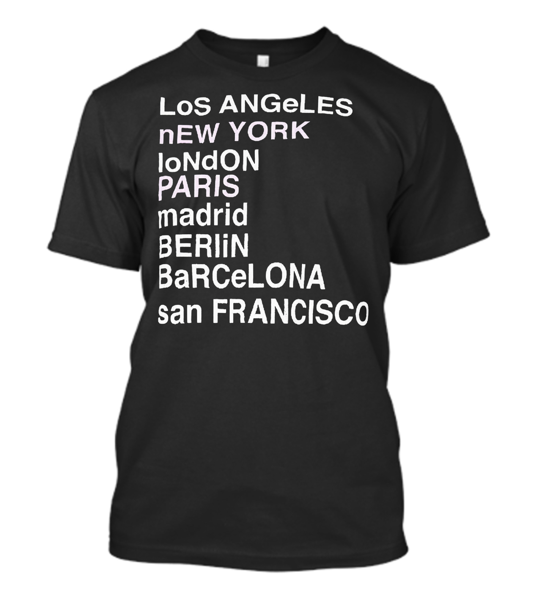 Anine Bing Paris Los Angeles New York London Madrid Berlin Barcelona San Francisco T-Shirt