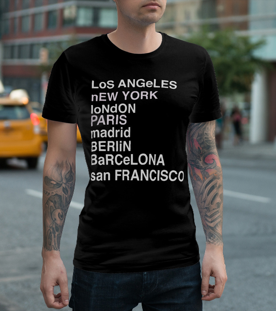 Anine Bing Paris Los Angeles New York London Madrid Berlin Barcelona San Francisco T-Shirt