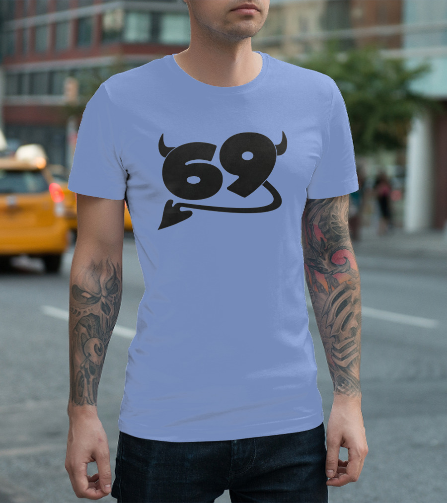 69 Devil Tail Horns King Princess Merch T-Shirt