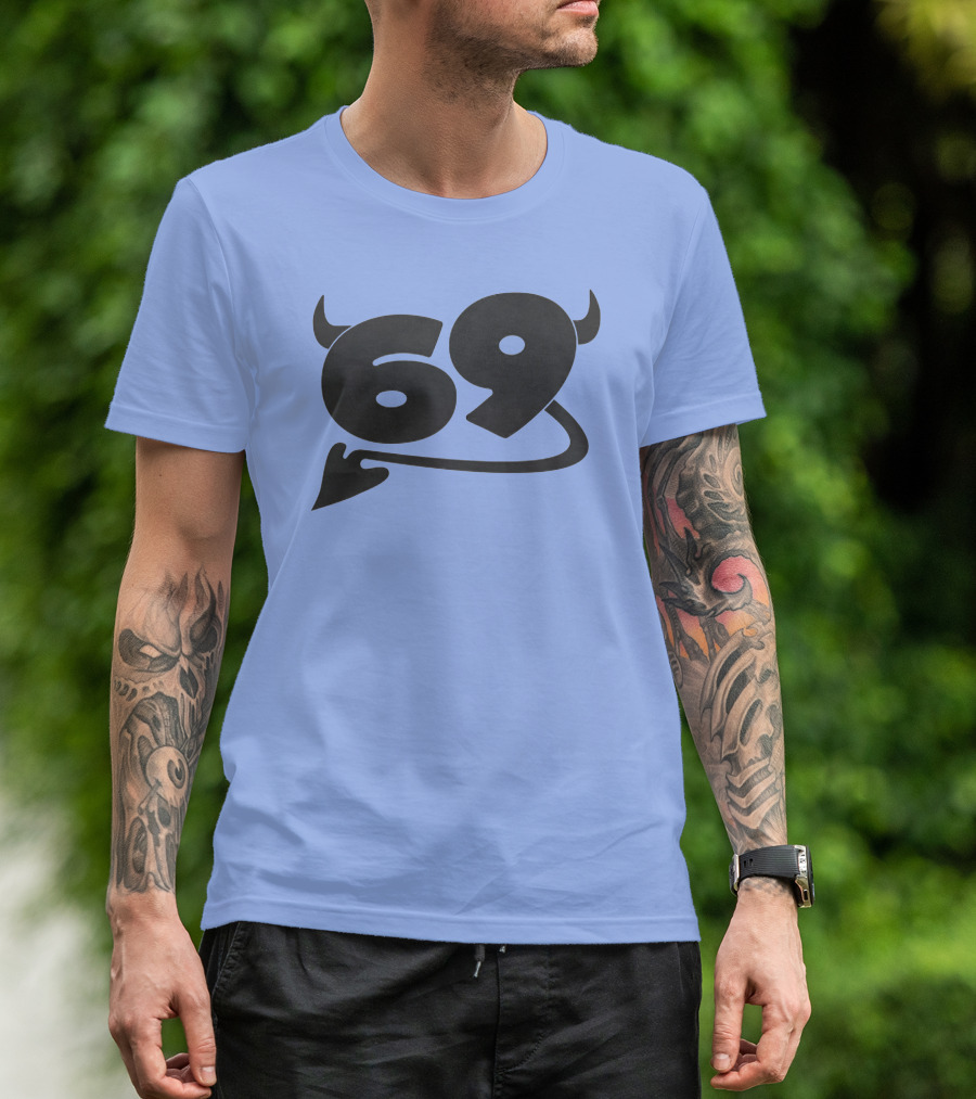 69 Devil Tail Horns King Princess Merch T-Shirt