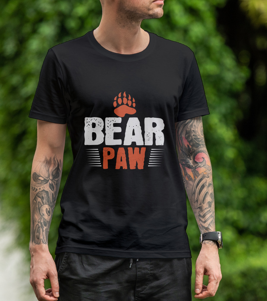 Bear Paw Claw Print T-Shirt