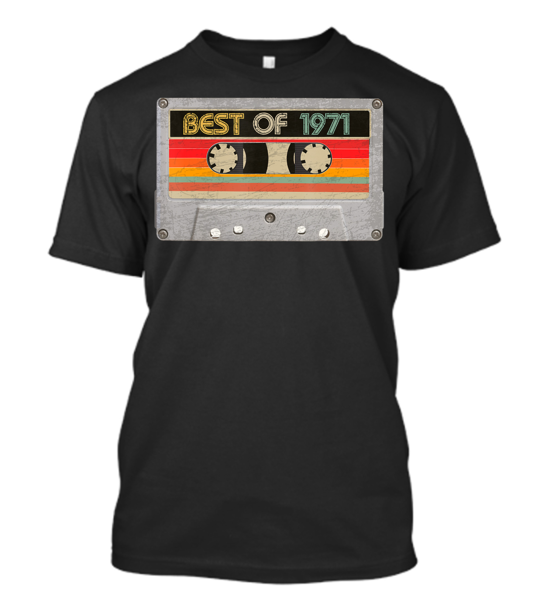 Best Of 1971 Retro Cassette Tape Birthday T-Shirt