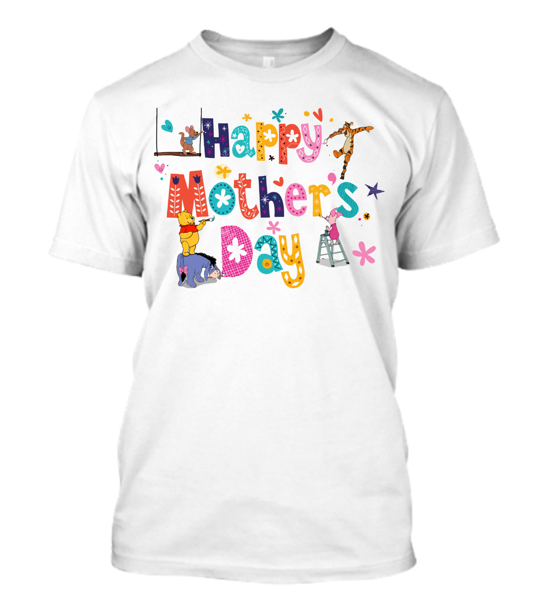 Happy Mother's Day Winnie The Pooh And Friends T-Shirt
