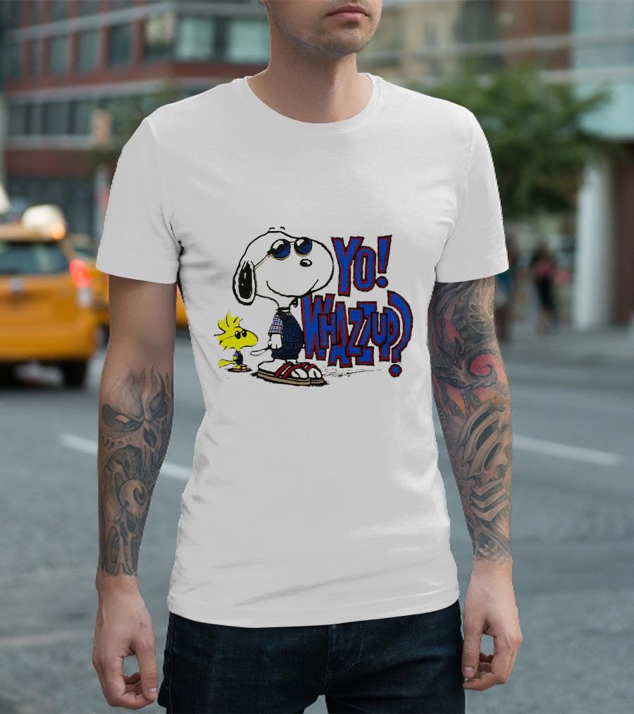 Yo Whazzup Snoopy Woodstock T-Shirt