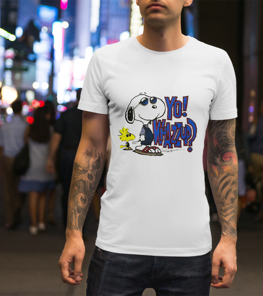 Yo Whazzup Snoopy Woodstock T-Shirt