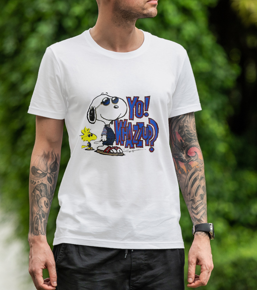 Yo Whazzup Snoopy Woodstock T-Shirt