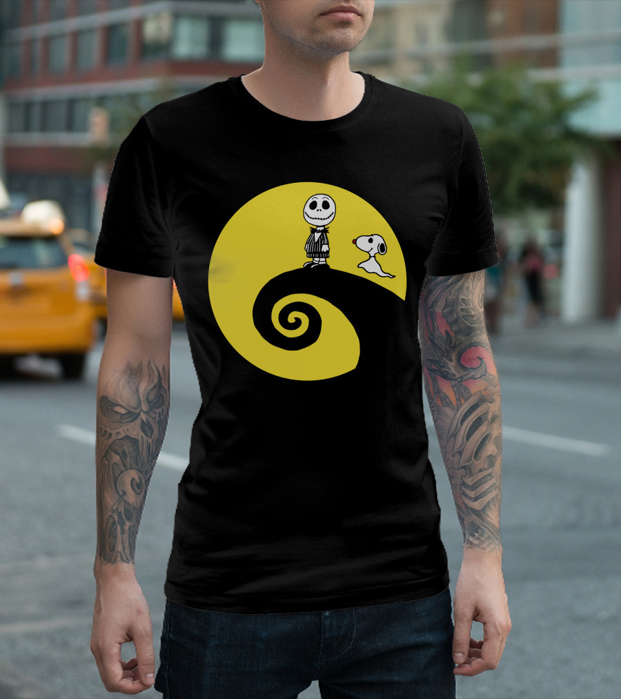 Jacksnop Nightmare Crossover With Dog On Spiral Hill T-Shirt