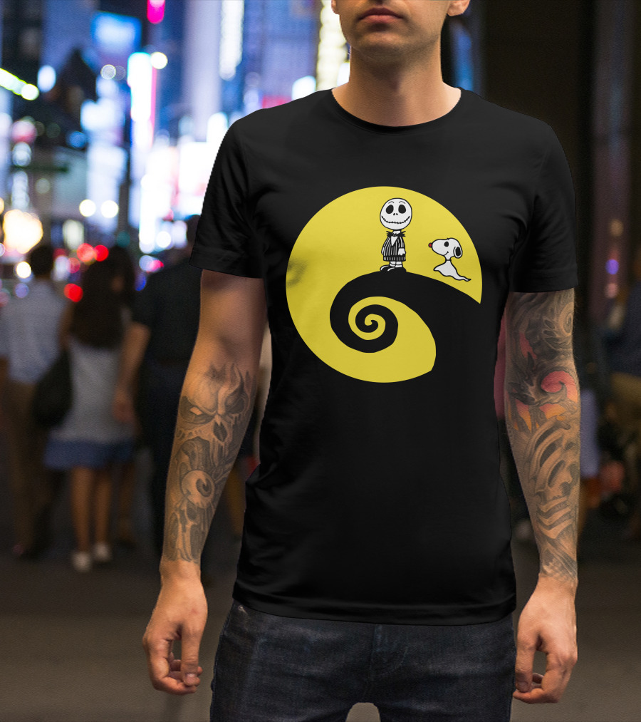 Jacksnop Nightmare Crossover With Dog On Spiral Hill T-Shirt