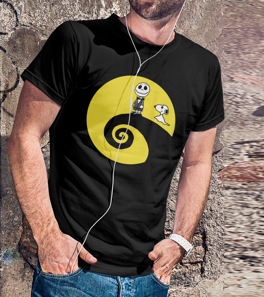 Jacksnop Nightmare Crossover With Dog On Spiral Hill T-Shirt