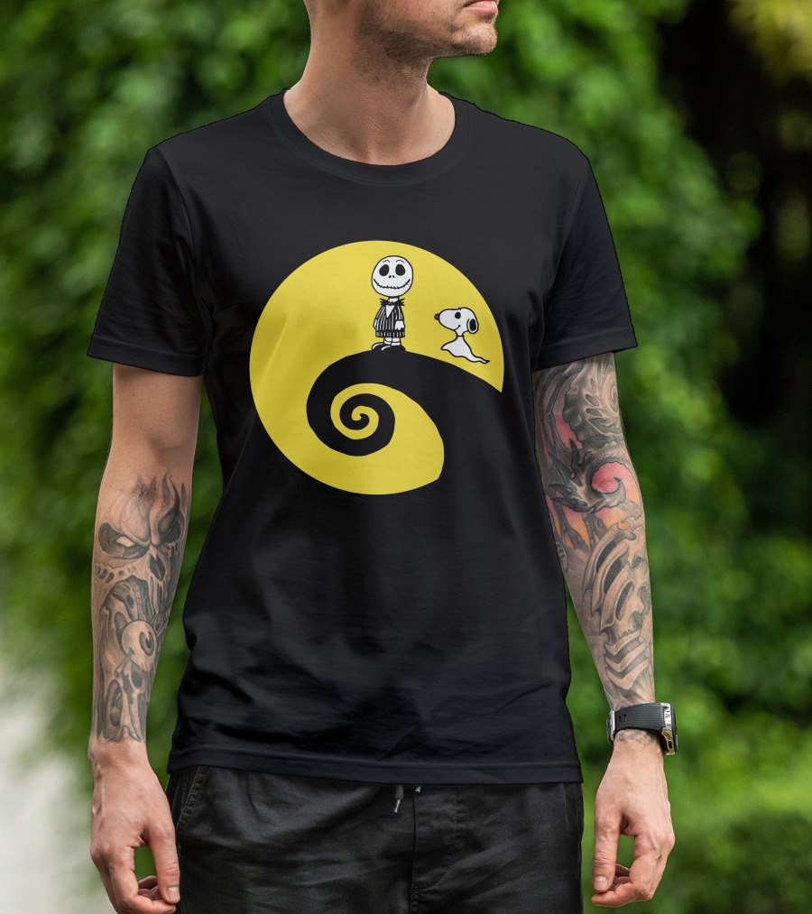 Jacksnop Nightmare Crossover With Dog On Spiral Hill T-Shirt
