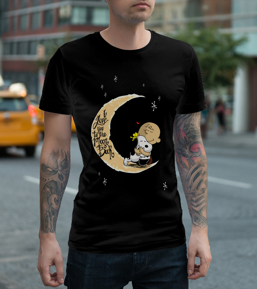 I Love You to the Moon and Back Lovemoonsnop Hugging Scene T-Shirt
