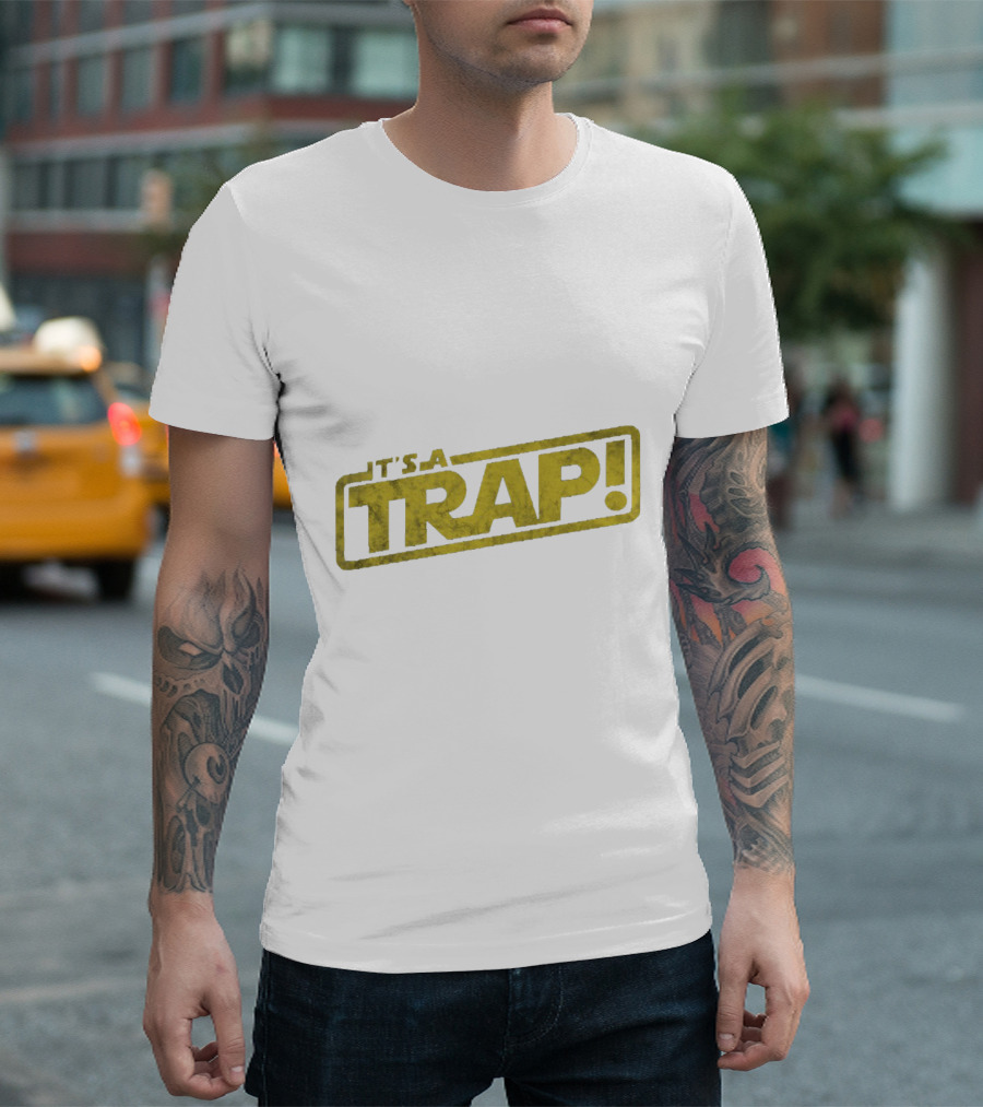It's a Trap Star Wars Yellow Text Iconic T-Shirt