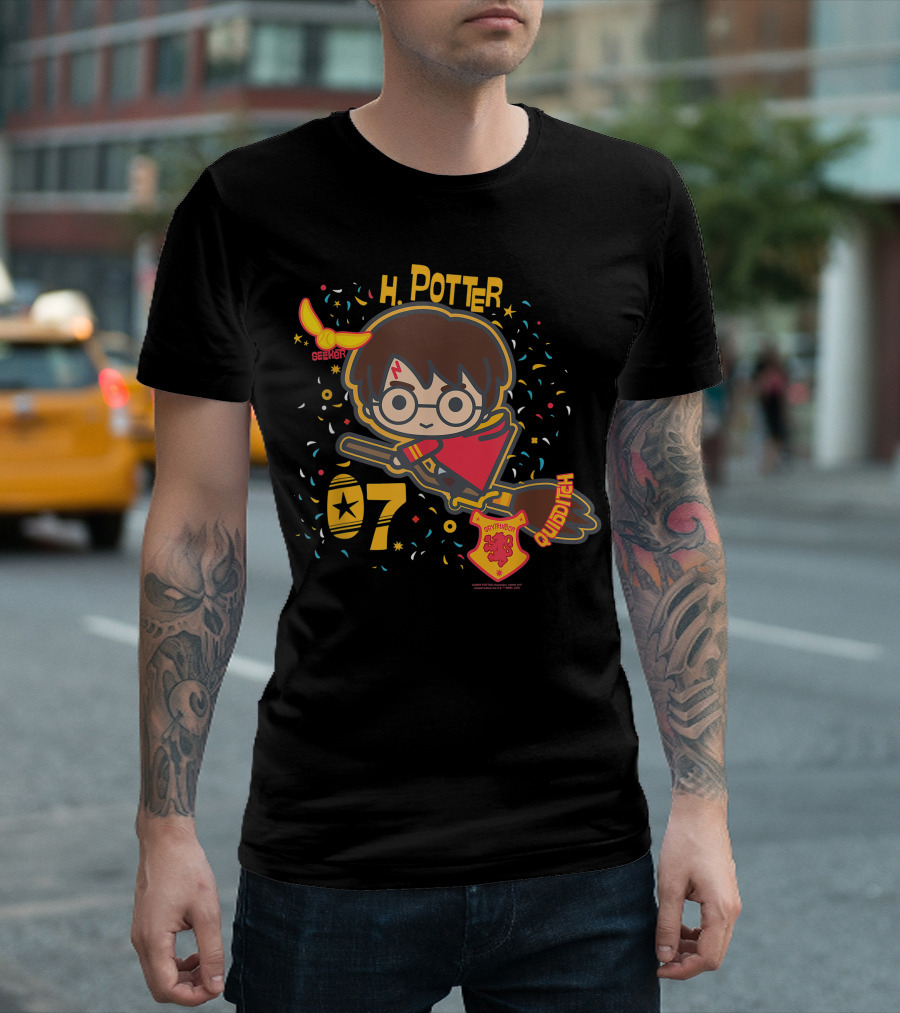 H Potter Gryffindor Seeker Quidditch T-Shirt
