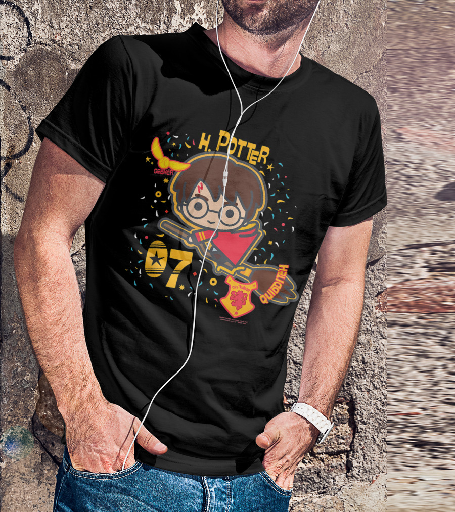 H Potter Gryffindor Seeker Quidditch T-Shirt