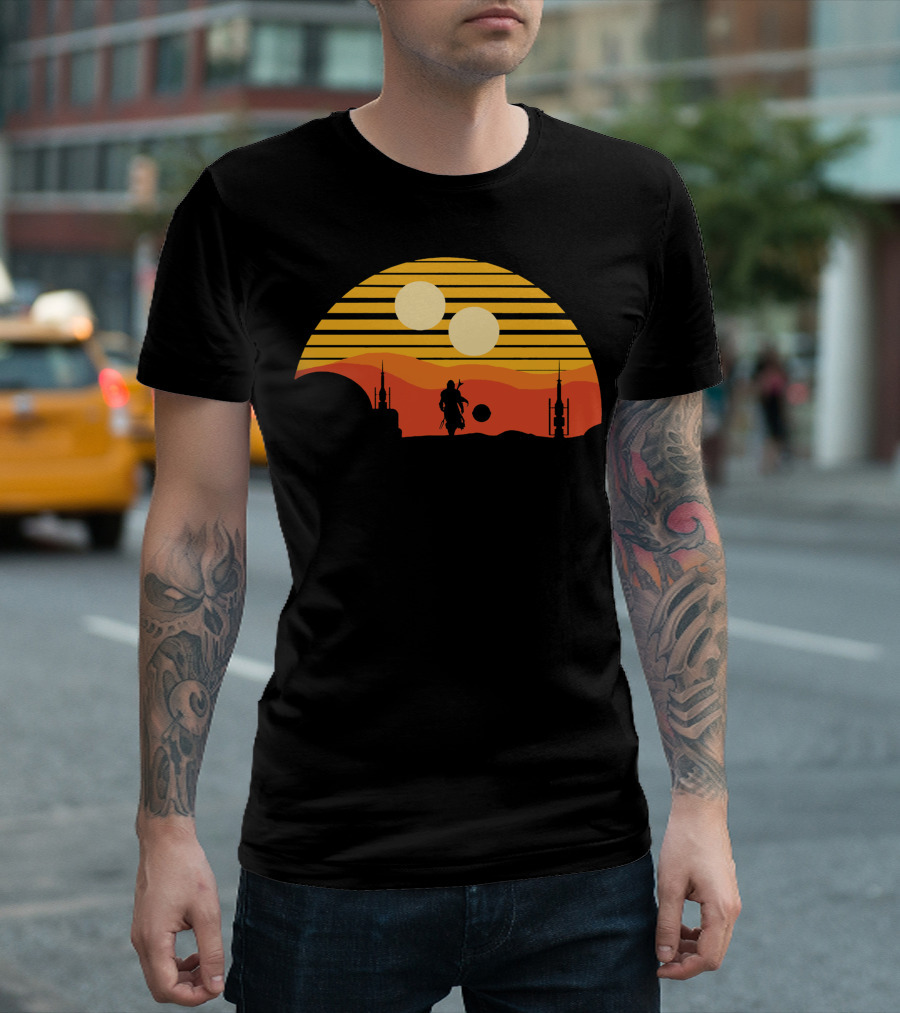 Only Today Two Suns Desert Warrior Scene T-Shirt