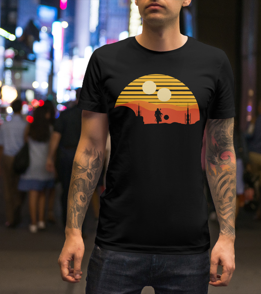 Only Today Two Suns Desert Warrior Scene T-Shirt