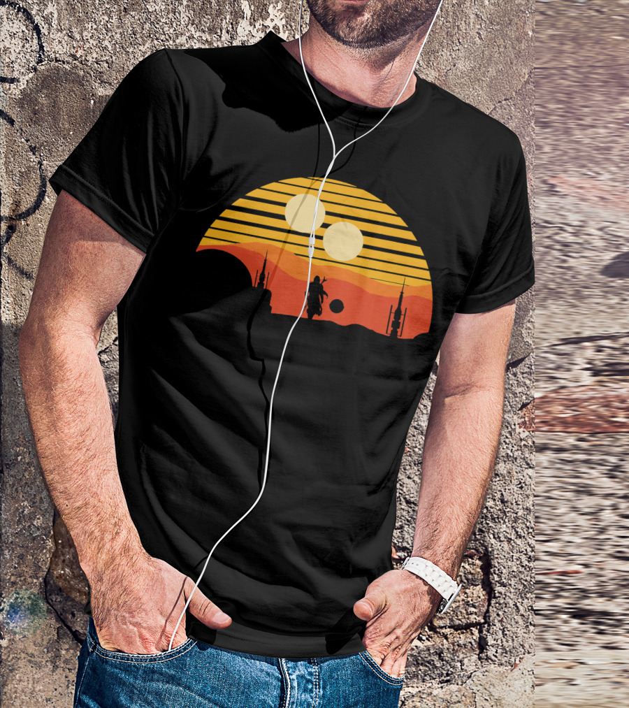 Only Today Two Suns Desert Warrior Scene T-Shirt