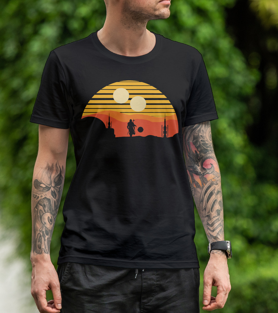 Only Today Two Suns Desert Warrior Scene T-Shirt