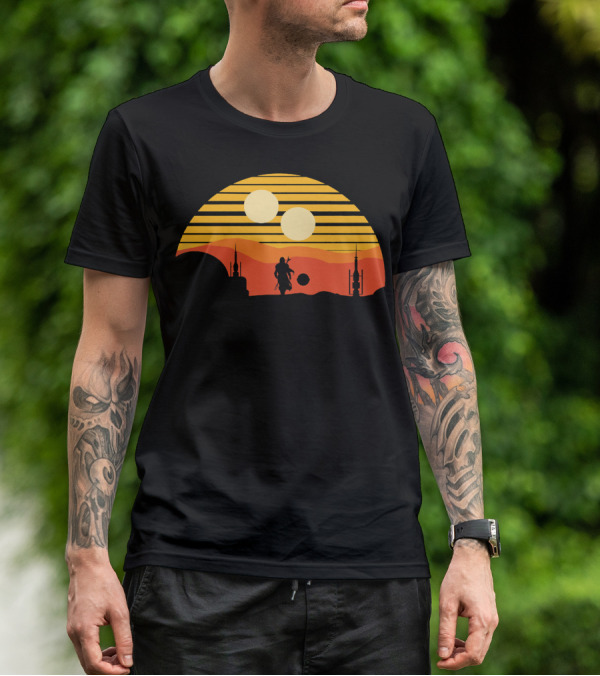 Only Today Two Suns Desert Warrior Scene T-Shirt