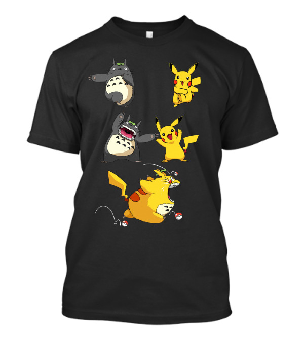 Only Today Pikachu Totoro Mashup T-Shirt
