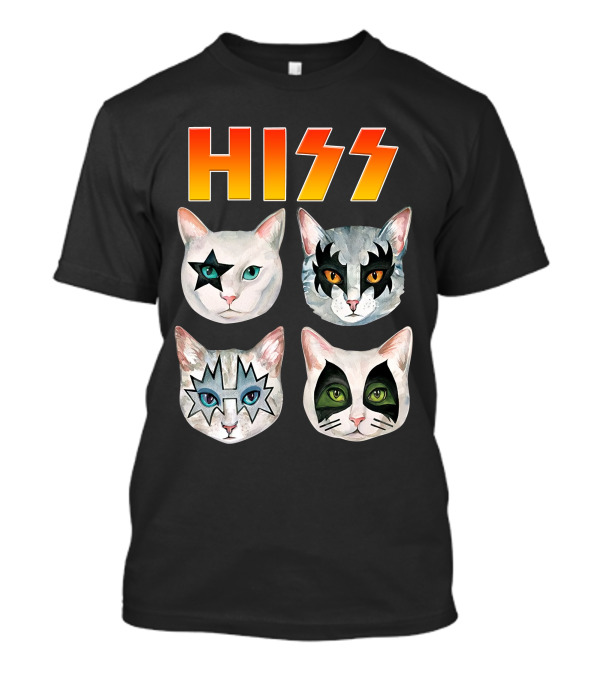 Hiss Only Today Cat Faces Makeup T-Shirt