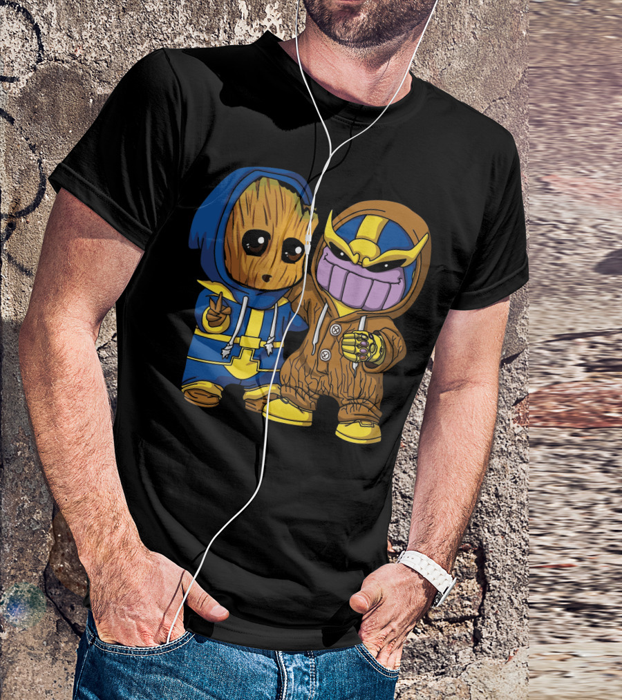 Only Today Groot And Thanos Hoodie Duo T-Shirt